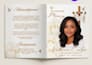 design funeral program, memorial flyer and obituary